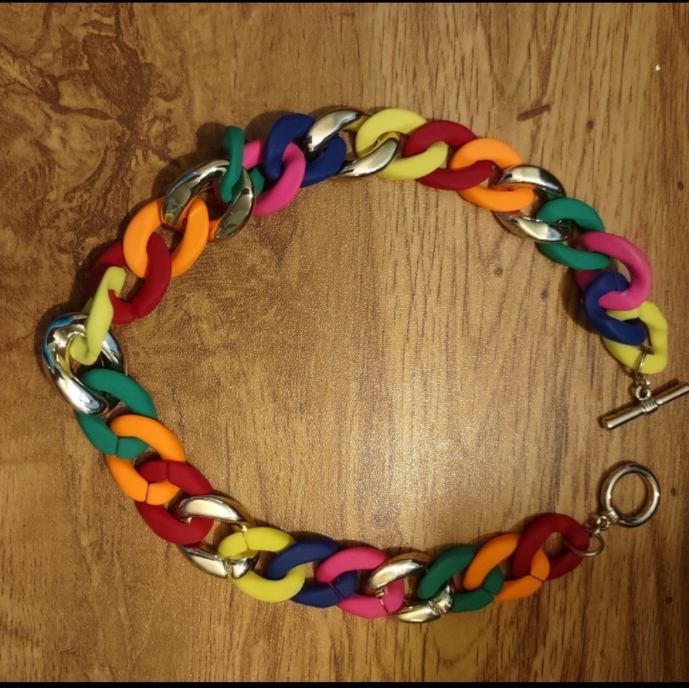 Colorful Chain Link Necklace